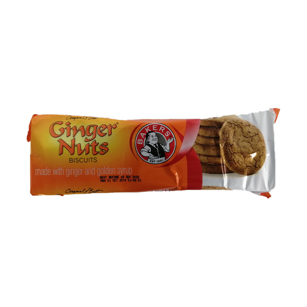 A pack of Bakers ginger nuts from biltong direct
