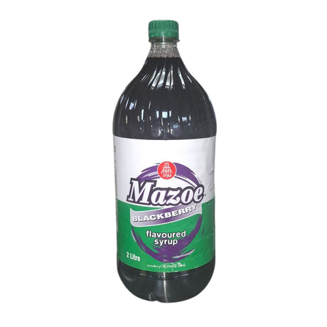 Mazoe Blackberry 2lt bottle sold by Biltong Direct on a white background