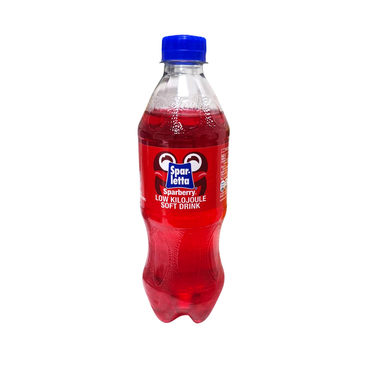 A 440ml Sparletta Sparberry flavored soda bottle from Biltong Direct.