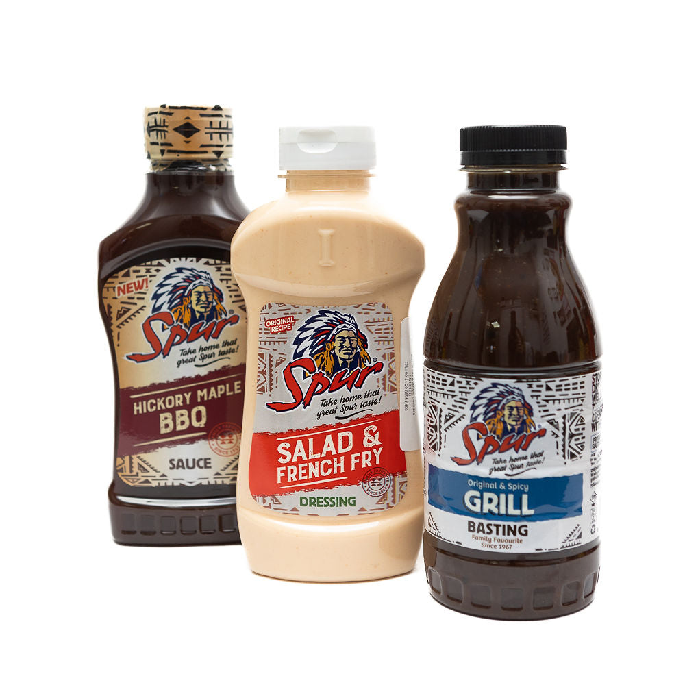 Selection of Spur sauces, dressing and basting from Biltong Direct