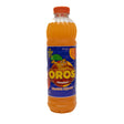 A 1 liter bottle of brookes Oros Original Orange Squash from Biltong Direct with a vibrant orange label featuring illustrations of oranges and leaves.