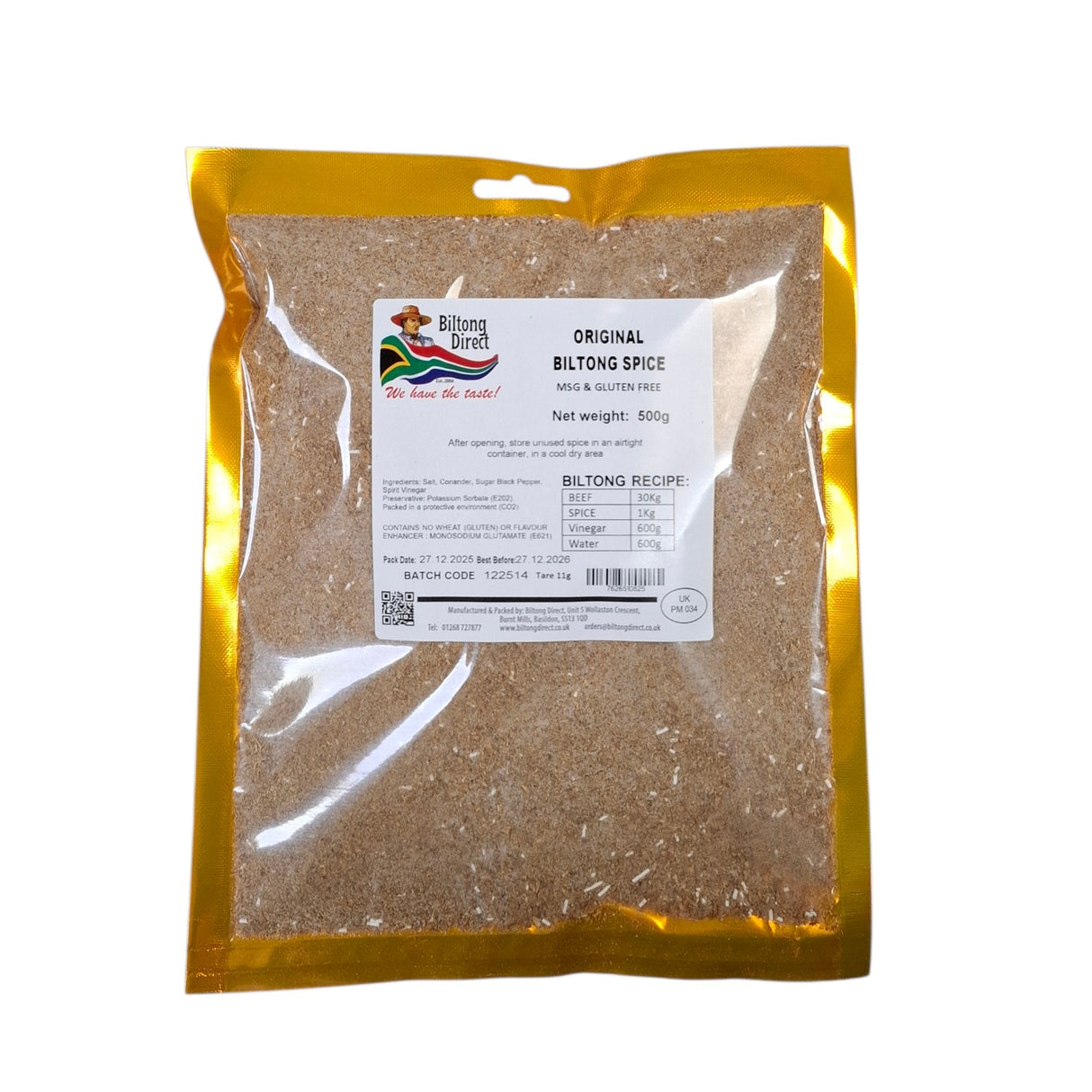 BD Original Biltong Spice 500g