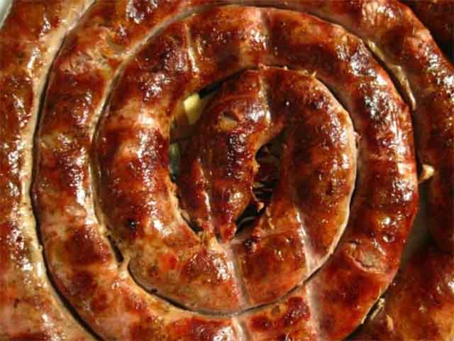 Cooked boerewors from Biltong Direct 