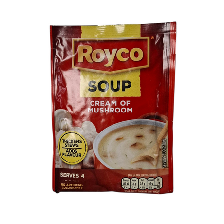 Royco Cream of Mushroom soup sold by Biltong Direct packet on a white background