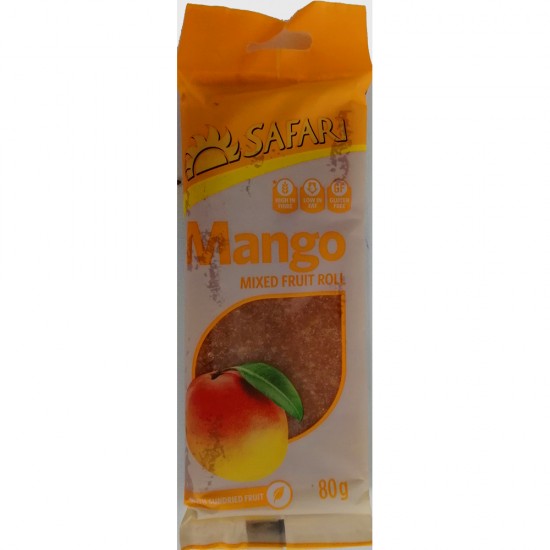 Safari Fruit Rolls - Mango (80g Pack)