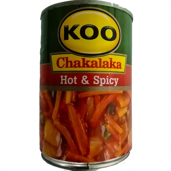 Chakalaka  Hot & Spicy 410g Can Koo