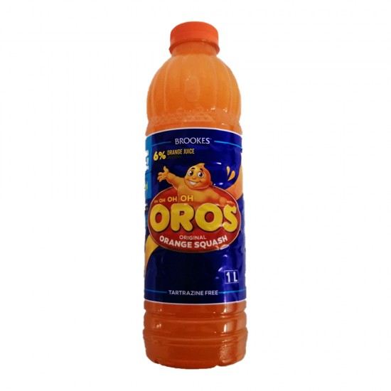 Oros Orange Brooks Squash 1lt Bottle